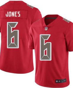 Nike Buccaneers #6 Julio Jones Red Men's Stitched NFL Limited Rush Jersey