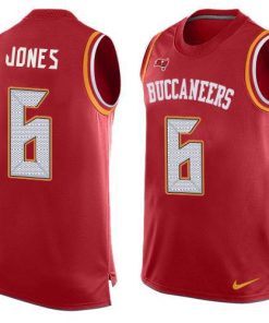 Nike Buccaneers #6 Julio Jones Red Team Color Men's Stitched NFL Limited Tank Top Jersey