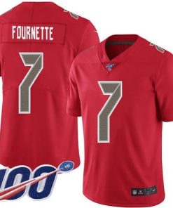 Nike Buccaneers #7 Leonard Fournette Red Men's Stitched NFL Limited Rush 100th Season Jersey