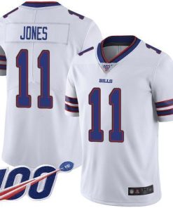 Nike Buffalo Bills #11 Zay Jones White Men's Stitched NFL 100th Season Vapor Limited Jersey Men's