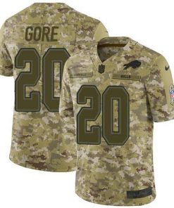 Nike Buffalo Bills #20 Frank Gore Camo Men's Stitched NFL Limited 2018 Salute To Service Jersey Men's