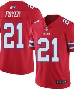 Nike Buffalo Bills #21 Jordan Poyer Red Men's Stitched NFL Limited Rush Jersey Men's
