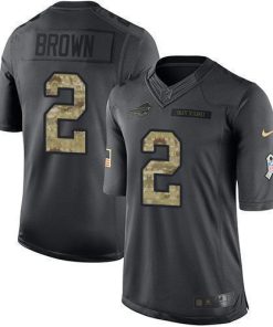 Nike Buffalo Bills #2 John Brown Black Men's Stitched NFL Limited 2016 Salute To Service Jersey Men's