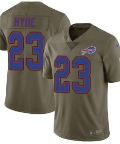 Nike Buffalo Bills #23 Micah Hyde Olive Men's Stitched NFL Limited 2017 Salute To Service Jersey Men's