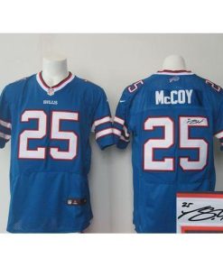 Nike Buffalo Bills #25 LeSean McCoy Royal Blue Team Color Men's Stitched NFL Elite Autographed Jersey Men's