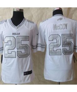 Nike Buffalo Bills #25 LeSean McCoy White Men's Stitched NFL Limited Platinum Jersey Men's