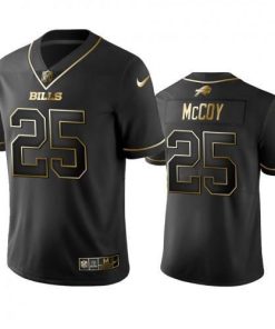 Nike Buffalo Bills #25 Lesean Mccoy Black Golden Limited Edition Stitched NFL Jersey Men's