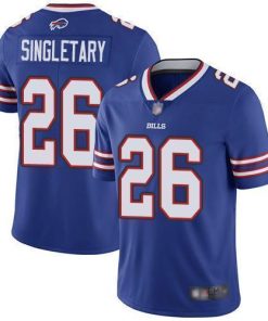 Nike Buffalo Bills #26 Devin Singletary Royal Blue Team Color Men's Stitched NFL Vapor Untouchable Limited Jersey Men's