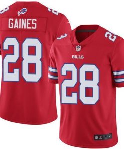 Nike Buffalo Bills #28 E.J. Gaines Red Men's Stitched NFL Limited Rush Jersey Men's