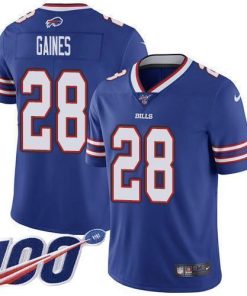 Nike Buffalo Bills #28 E.J. Gaines Royal Blue Team Color Men's Stitched NFL 100th Season Vapor Untouchable Limited Jersey Men's