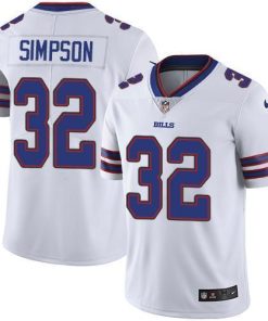 Nike Buffalo Bills #32 O. J. Simpson White Men's Stitched NFL Vapor Untouchable Limited Jersey Men's