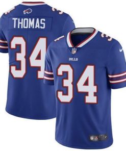 Nike Buffalo Bills #34 Thurman Thomas Royal Blue Team Color Men's Stitched NFL Vapor Untouchable Limited Jersey Men's