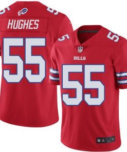 Nike Buffalo Bills #55 Jerry Hughes Red Men's Stitched NFL Elite Rush Jersey Men's