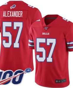 Nike Buffalo Bills #57 Lorenzo Alexander Red Men's Stitched NFL Limited Rush 100th Season Jersey Men's