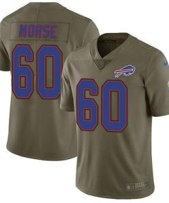 Nike Buffalo Bills #60 Mitch Morse Olive Men's Stitched NFL Limited 2017 Salute To Service Jersey Men's
