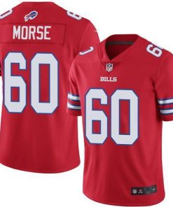 Nike Buffalo Bills #60 Mitch Morse Red Men's Stitched NFL Elite Rush Jersey Men's