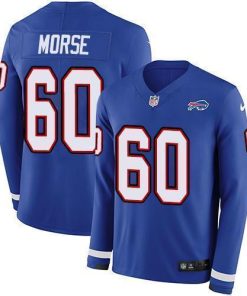 Nike Buffalo Bills #60 Mitch Morse Royal Blue Team Color Men's Stitched NFL Limited Therma Long Sleeve Jersey Men's