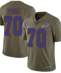 Nike Buffalo Bills #70 Cody Ford Olive Men's Stitched NFL Limited 2017 Salute To Service Jersey Men's