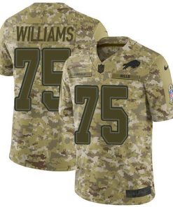 Nike Buffalo Bills #75 Daryl Williams Camo Men's Stitched NFL Limited 2018 Salute To Service Jersey Men's