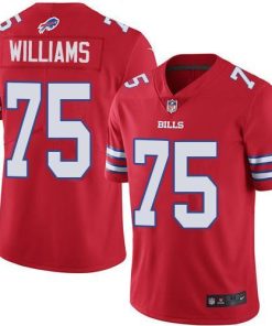 Nike Buffalo Bills #75 Daryl Williams Red Men's Stitched NFL Limited Rush Jersey Men's