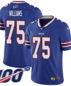 Nike Buffalo Bills #75 Daryl Williams Royal Blue Team Color Men's Stitched NFL 100th Season Vapor Untouchable Limited Jersey Men's