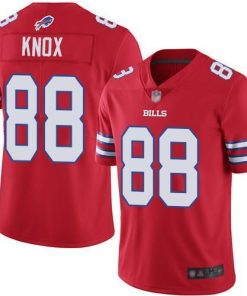 Nike Buffalo Bills #88 Dawson Knox Red Men's Stitched NFL Limited Rush Jersey Men's