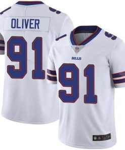 Nike Buffalo Bills #91 Ed Oliver White Men's Stitched NFL Vapor Untouchable Limited Jersey Men's