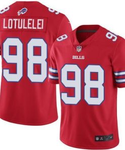 Nike Buffalo Bills #98 Star Lotulelei Red Men's Stitched NFL Limited Rush Jersey Men's