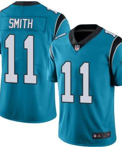 Nike Carolina Panthers #11 Torrey Smith Blue Men's Stitched NFL Limited Rush Jersey Men's