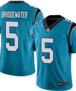 Nike Carolina Panthers #5 Teddy Bridgewater Blue Men's Stitched NFL Limited Rush Jersey Men's