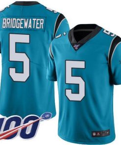 Nike Carolina Panthers #5 Teddy Bridgewater Blue Alternate Men's Stitched NFL 100th Season Vapor Untouchable Limited Jersey Men's