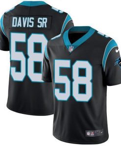 Nike Carolina Panthers #58 Thomas Davis Sr Black Team Color Men's Stitched NFL Vapor Untouchable Limited Jersey Men's
