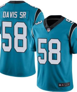 Nike Carolina Panthers #58 Thomas Davis Sr Blue Alternate Men's Stitched NFL Vapor Untouchable Limited Jersey Men's