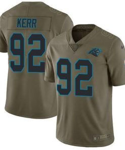 Nike Carolina Panthers #92 Zach Kerr Olive Men's Stitched NFL Limited 2017 Salute To Service Jersey Men's