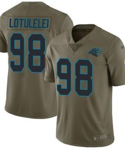 Nike Carolina Panthers #98 Star Lotulelei Olive Men's Stitched NFL Limited 2017 Salute To Service Jersey Men's