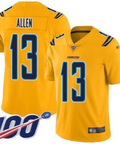 Nike Chargers #13 Keenan Allen Gold Men's Stitched NFL Limited Inverted Legend 100th Season Jersey