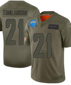 Nike Chargers #21 LaDainian Tomlinson Camo Men's Stitched NFL Limited 2019 Salute To Service Jersey