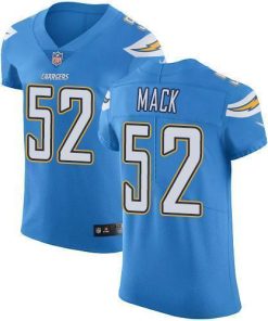 Nike Chargers #52 Khalil Mack Electric Blue Alternate Men's Stitched NFL New Elite Jersey