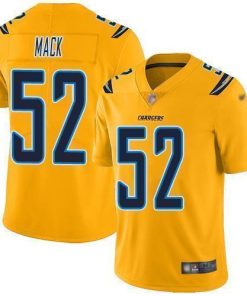 Nike Chargers #52 Khalil Mack Gold Men's Stitched NFL Limited Inverted Legend Jersey