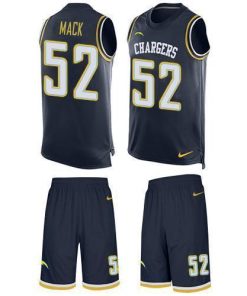 Nike Chargers #52 Khalil Mack Navy Blue Team Color Men's Stitched NFL Limited Tank Top Suit Jersey