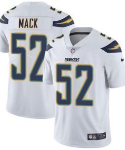Nike Chargers #52 Khalil Mack White Men's Stitched NFL Vapor Untouchable Limited Jersey