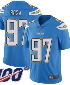 Nike Chargers #97 Joey Bosa Electric Blue Alternate Men's Stitched NFL 100th Season Vapor Limited Jersey