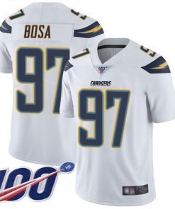 Nike Chargers #97 Joey Bosa White Men's Stitched NFL 100th Season Vapor Limited Jersey