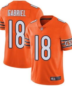 Nike Chicago Bears #18 Taylor Gabriel Orange Men's Stitched NFL Limited Rush Jersey Men's