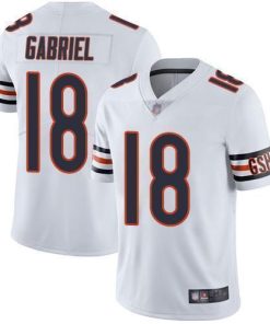 Nike Chicago Bears #18 Taylor Gabriel White Men's Stitched NFL Vapor Untouchable Limited Jersey Men's