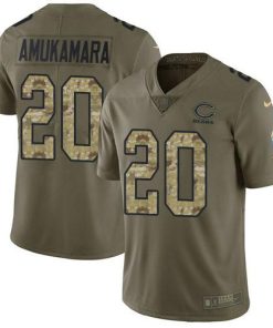 Nike Chicago Bears #20 Prince Amukamara Olive/Camo Men's Stitched NFL Limited 2017 Salute To Service Jersey Men's
