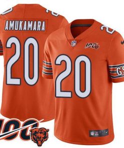 Nike Chicago Bears #20 Prince Amukamara Orange Men's 100th Season Stitched NFL Limited Rush Jersey Men's