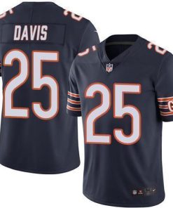Nike Chicago Bears #25 Mike Davis Navy Blue Team Color Men's Stitched NFL Vapor Untouchable Limited Jersey Men's