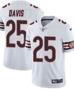 Nike Chicago Bears #25 Mike Davis White Men's Stitched NFL Vapor Untouchable Limited Jersey Men's