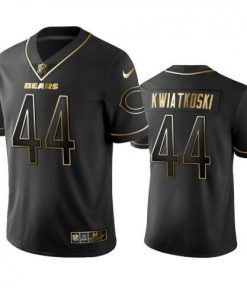 Nike Chicago Bears #44 Nick Kwiatkoski Black Golden Limited Edition Stitched NFL Jersey Men's